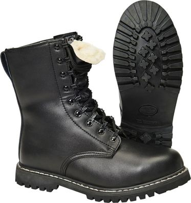 Brandit Schuh Springerstiefel mit Futter in Black