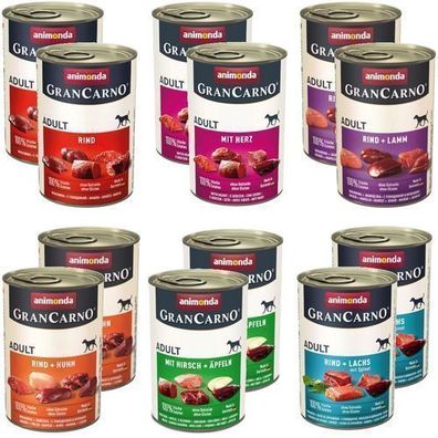 Animonda Grancarno Erwachsenen-Mix 15 + 3x400g