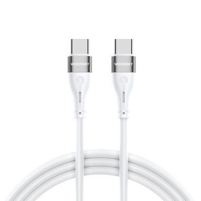 Robustes, flexibles USB-C-Kabel (USB-C PD 65 W, 2 m, weiß)