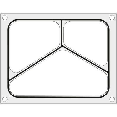 Hendi Siegelmaschinenform für dreiteilige Schale 227x178 mm - Hendi 805626