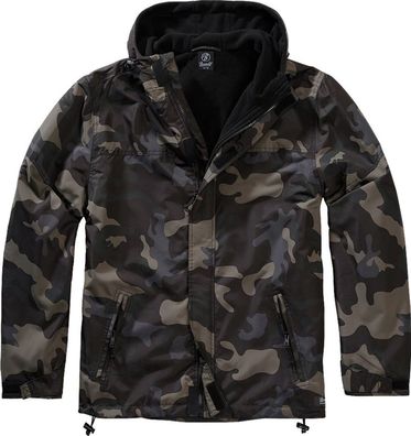 Brandit Jacke Windbreaker Frontzip in Darkcamo