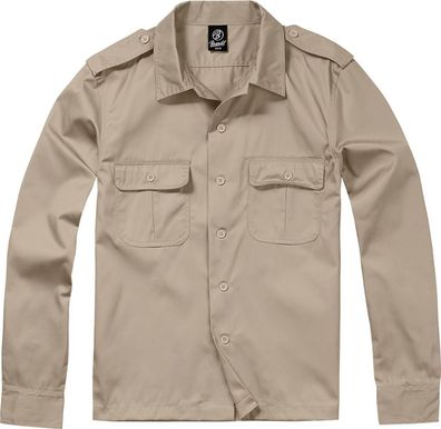 Brandit Hemd US Shirt 1/1 Arm in Beige
