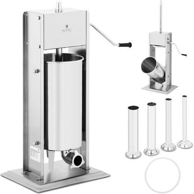 Manuelle vertikale Wurstfüllmaschine, 15 l + 4 Trichter