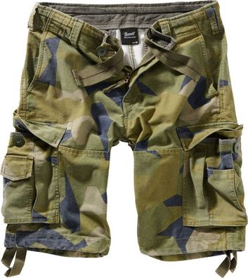 Brandit Vintage Shorts in Swedisch Camo M90