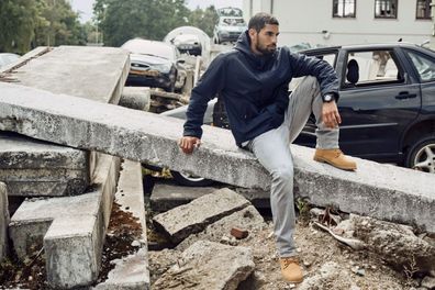 Brandit Jacke Windbreaker Frontzip in Navy