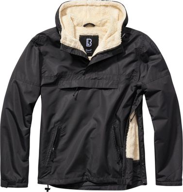 Brandit Jacke Windbreaker Sherpa in Black
