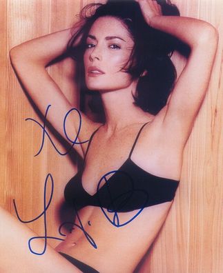 SEXY Original Autogramm LARA FLYNN BOYLE auf Großfoto
