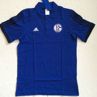 S04 FC Schalke 04 Adidas-Polo-Shirt "Team" Gr. XS - 2XL neu!!