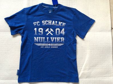 S04 FC Schalke 04 T-Shirt "Nullvier" Gr. S - 2XL neu!!