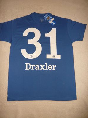 S04 FC Schalke 04 T-Shirt " Draxler Gr. M - 2XL neu!!