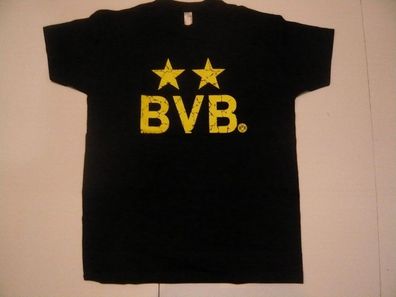 BVB Borussia Dortmund T-Shirt "2 Sterne " Gr. 116 - 2XL