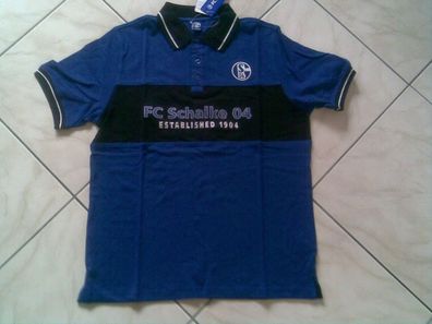S04 FC Schalke 04 Polo-Shirt Gr. M