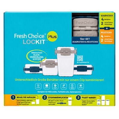 Fresh Choice Plus LOCKIT Storage Combo 12-teilig 160 280 460 560 1000 ml