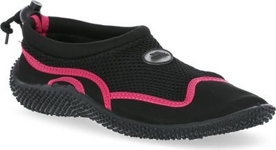 Trespass Badeschuh Paddle - Unisex Aqua Shoe Black/Raspberry
