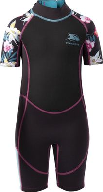 Trespass Kinder Badeeinteiler Posie - Kids 3Mm Short Wetsuit Dark Grey