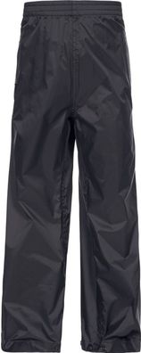 Trespass Kinder Regenhose Qikpac Pant - Unisex Kids Packaway Trousers Black