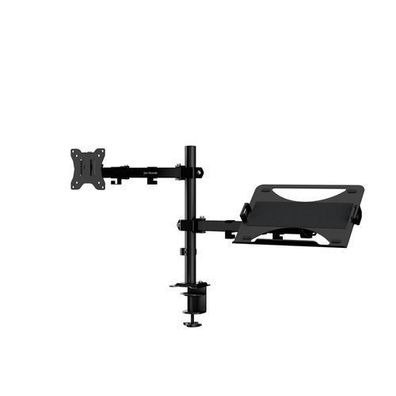 JAN NOWAK MARK 2-in-1-Halterung für Monitor und Laptop, schwarz