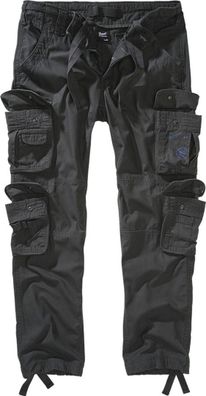 Brandit Herren Hose Pure Slim Fit Pants Anthracite