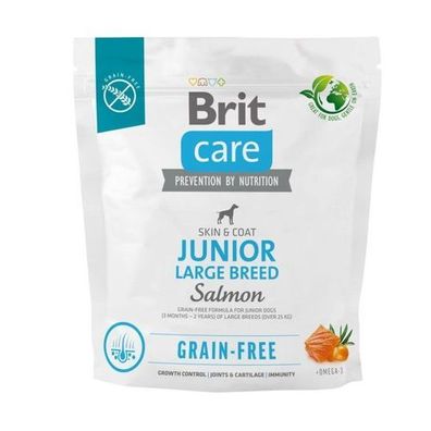 Brit Care Grain-Free Junior Large Breed Salmon & Potato 1kg Hundefutter ohne Getreide