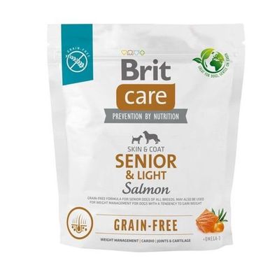 Brit Care Grain-Free Senior & Light Salmon & Potato 1kg – Hundefutter ohne Getreide