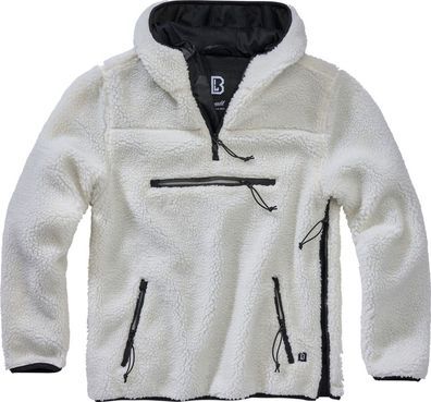 Brandit Herren Sweatshirt Teddyfleece Worker Pullover White