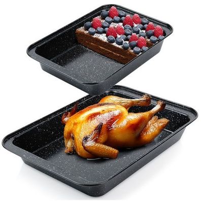Granit-Bratform 28x19 / 37,5x25,5 cm 2 Stück
