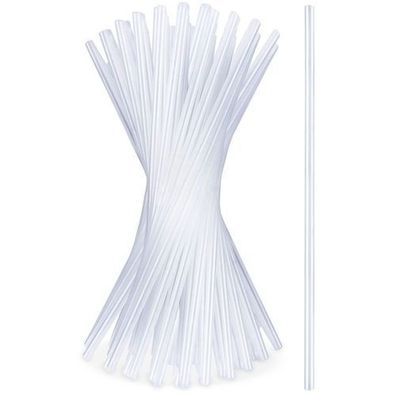Transparente Trinkhalme 22 cm 50 Stück