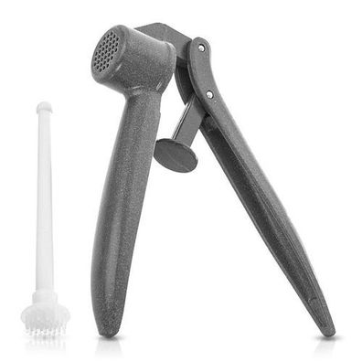 Knoblauchpresse aus Aluminium mit Reinigungsbürste, 15,5 cm, 2 Stück