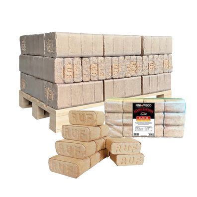 PINI RUF Holzbriketts 100% Buche 300 kg Palette Kamin Ofen Grill Feuerstelle