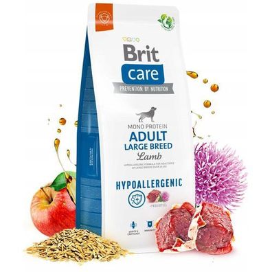 Brit Care Hundefutter hypoallergen, ausgewachsenes Lammfutter, groß, 12 kg