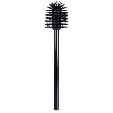 Silikon-Toilettenbürste, schwarz, Ersatzbürste, 35 cm