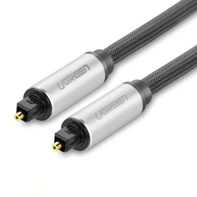 Toslink SPDIF optisches Audiokabel 2 m - grau