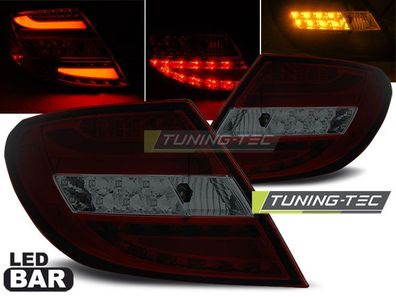 LED Lightbar Design Rückleuchten passend für Mercedes Benz C-Klasse W204 Limousine