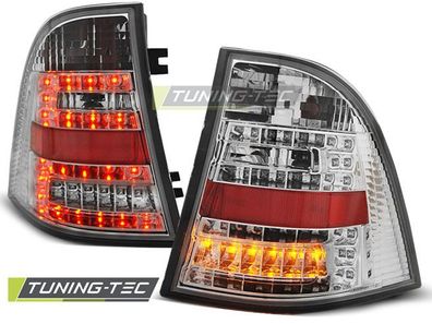 LED Upgrade Design Rückleuchten passend für Mercedes Benz ML W163 98-05 chrom mit L