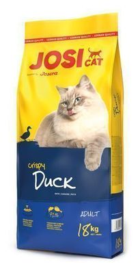 JosiCat Crispy Duck 18kg Katzen Trockenfutter Ente Krosse Kroketten Glanzfell