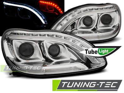LED Tagfahrlicht Design Scheinwerfer passend für Mercedes Benz S-Klasse W220 98-05 c