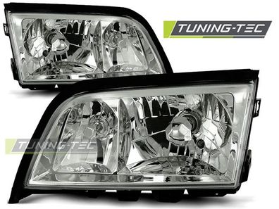 Upgrade Klarglas Scheinwerfer passend für Mercedes Benz C-Klasse W202 93-00 chrom