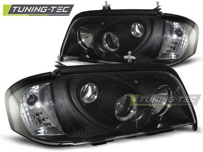 Upgrade Klarglas Scheinwerfer passend für Mercedes Benz C-Klasse W202 93-00 schwarz