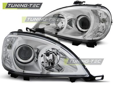 Upgrade Klarglas Scheinwerfer passend für Mercedes Benz ML W163 98-01 chrom