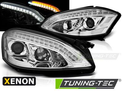 Xenon LED Tagfahrlicht Design Scheinwerfer passend für Mercedes Benz S-Klasse W221 0