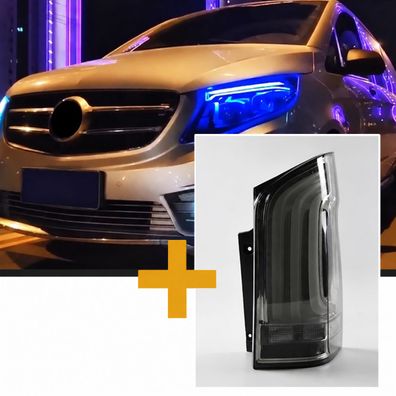 Sparpaket - Upgrade Design VOLL LED Tagfahrlicht Scheinwerfer passend für Mercedes B