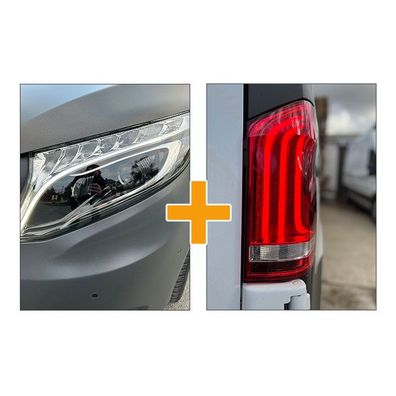 Sparpaket - VOLL LED Tagfahrlicht Scheinwerfer passend für Mercedes Benz V-Klasse