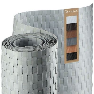 KADAX Sichtschutz für Balkon, Terrasse, 1 x 1 m, Hellgrau