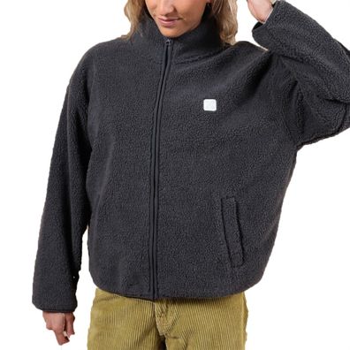 OXBOW Women Fleece Warpedflo Zipped Sherpa 3 caviar