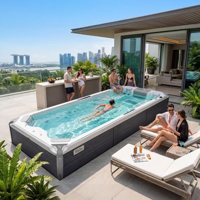 Wellis Amazonas Life W-Flow Swimspa | 550 x 235 x 147 cm