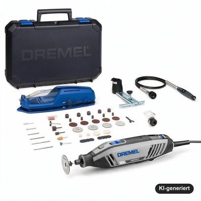 Dremel 4250 Multifunktionswerkzeug 175 W Set mit 3 Vorsatzgeräten und 45 Zubehör