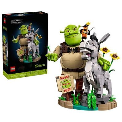 LEGO ICONS 72423 Shrek, Esel & Der gestiefelte Kater