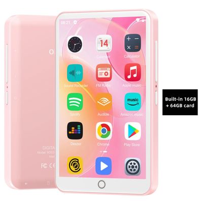 MP3-Player mit Bluetooth und WLAN, 4,0-Zoll-Display mit Lautsprechern, M-Radio, eBook