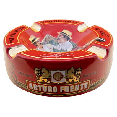Arturo Fuente Zigarrenaschenbecher aus Keramik, rot