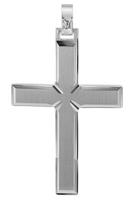 trendor Schmuck Kreuz-Anhänger für Männer 925 Silber 42 mm 08749